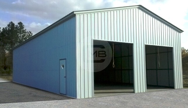 24×51 All Vertical Enclosed Garage