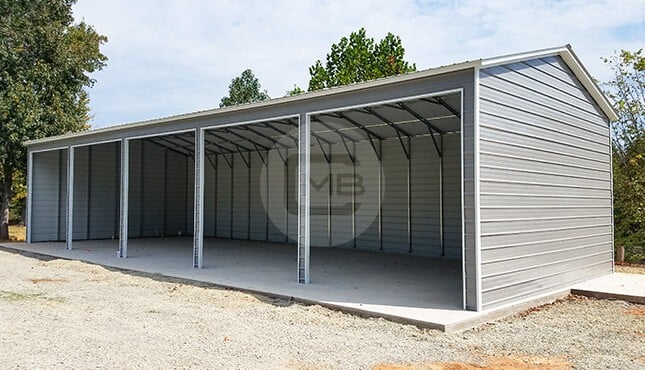 30x50 Metal Garage with Side Entry