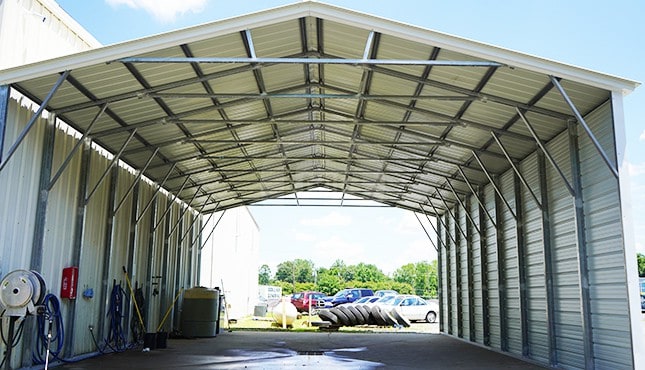 30×41 Vertical Roof Steel Carport