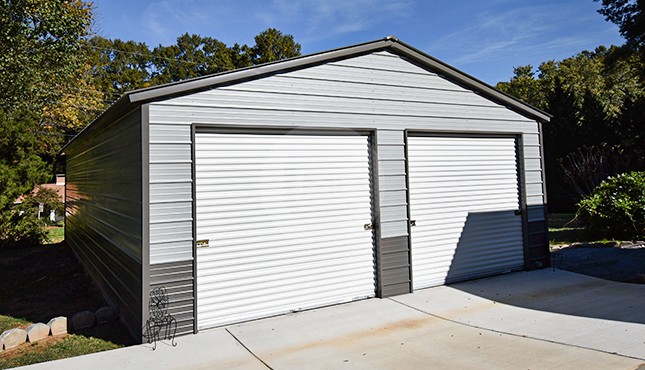 24x41 Vertical Roof Metal Garage
