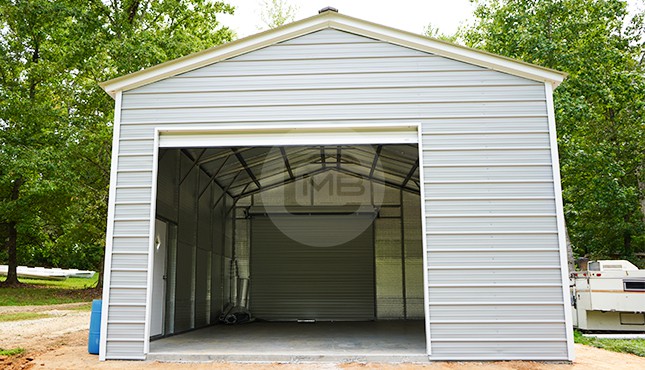 20x31 Vertical Roof Metal Garage