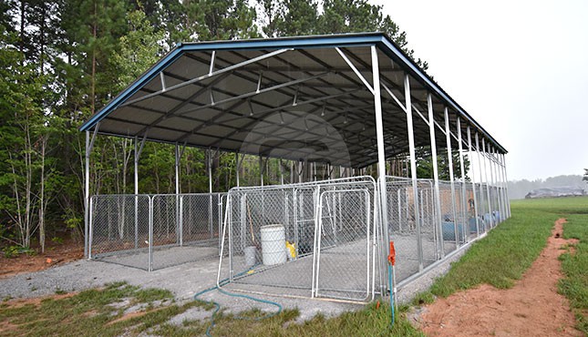 30x60 Metal Covered Shelter